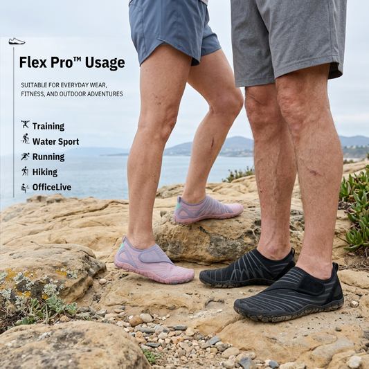 Flex Pro™ - Wide-Toe & Non-Slip Barefoot Shoes